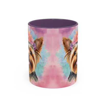 Yorkshire Terrier 02 Accent Coffee Mug - Dog Lover Gift
