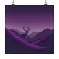 Lone Collection Stag 2 Matte Square Posters