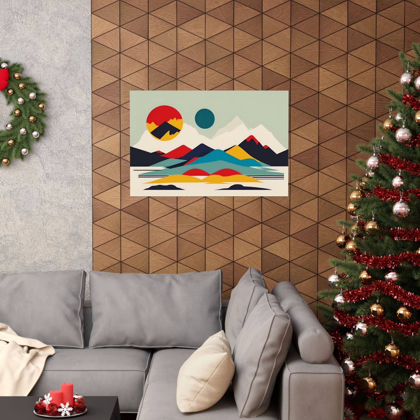 Retro Alpine 2 Matte Horizontal Posters