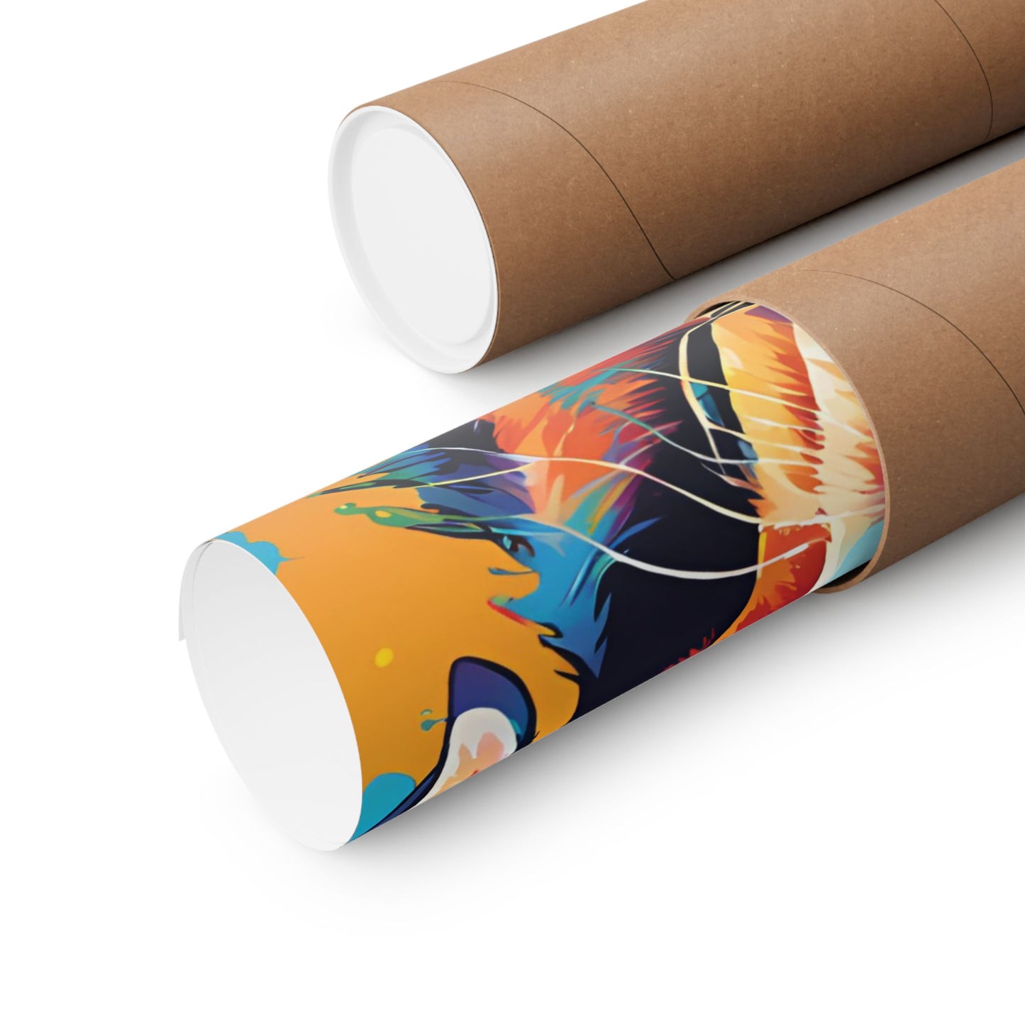 Multicolored Labrador 1 Matte Vertical Poster