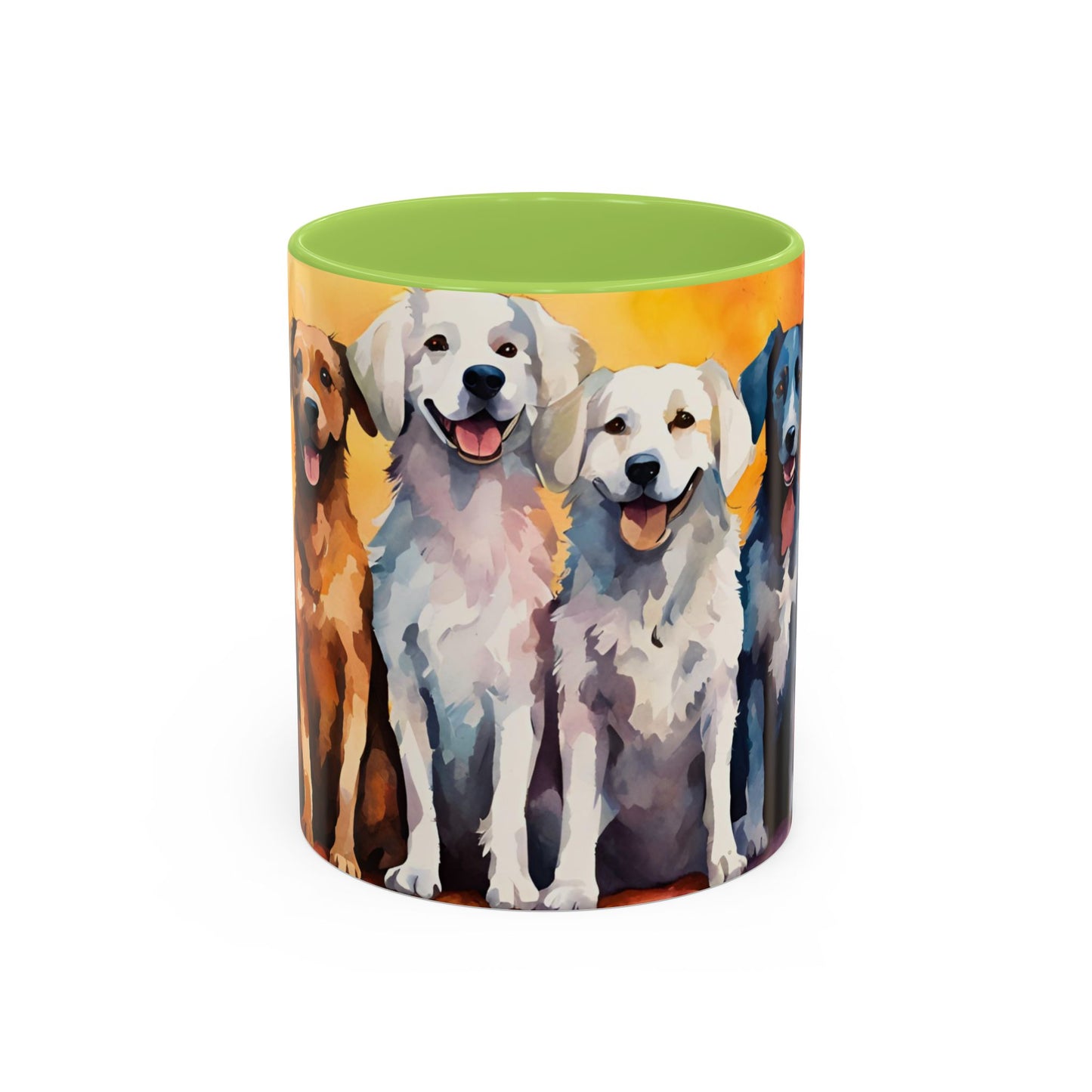 Multicoloured Doggies 7 Accent Mug 11oz