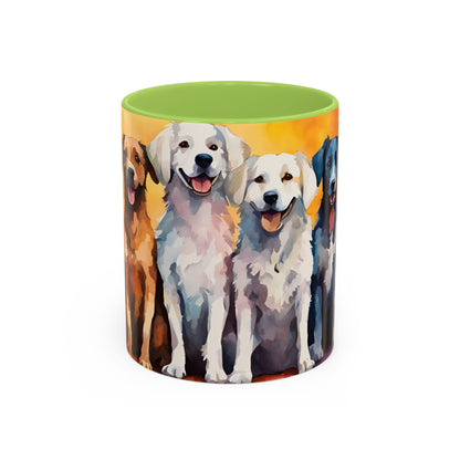 Multicoloured Doggies 7 Accent Mug 11oz