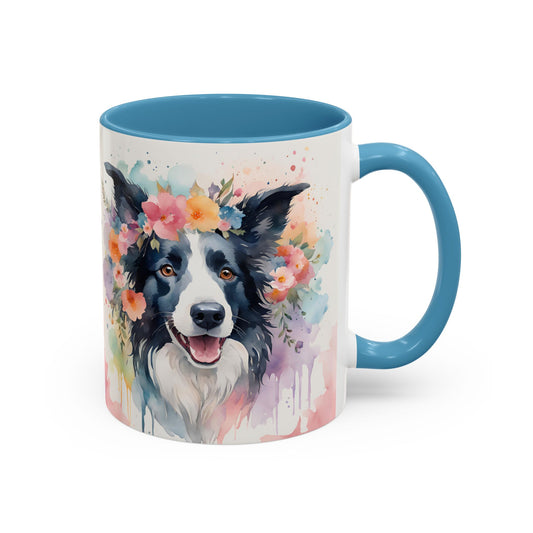 Border Collie 01 Accent Coffee Mug - Dog Lover Gift