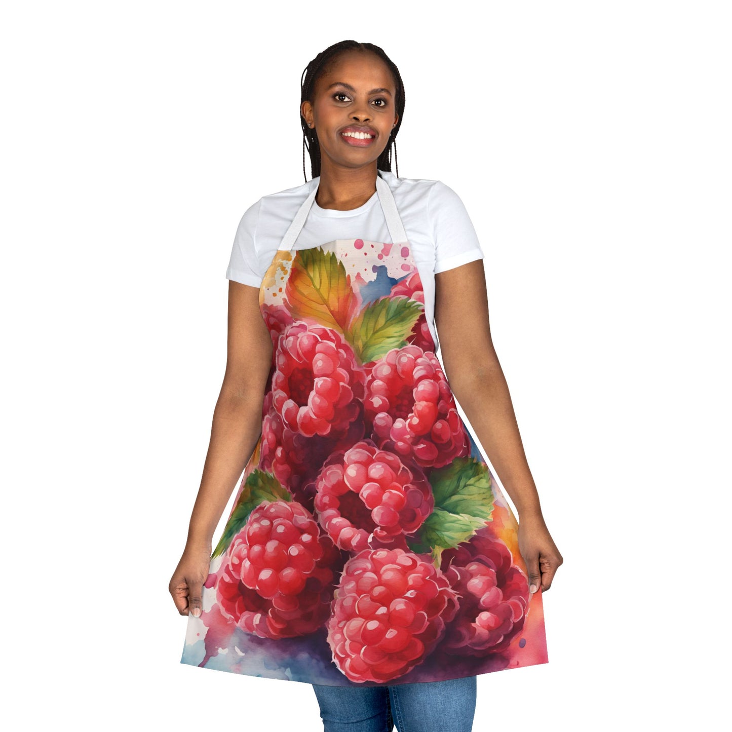 Raspberries 03 Apron 5-Color Straps