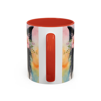 Border Collie 03 Accent Coffee Mug - Dog Lover Gift