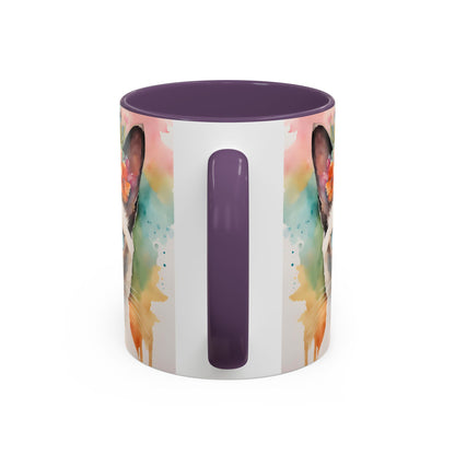 Floral Siamese Cat 02 Accent Coffee Mug - 11oz Perfect for Cat Lovers & Gifts