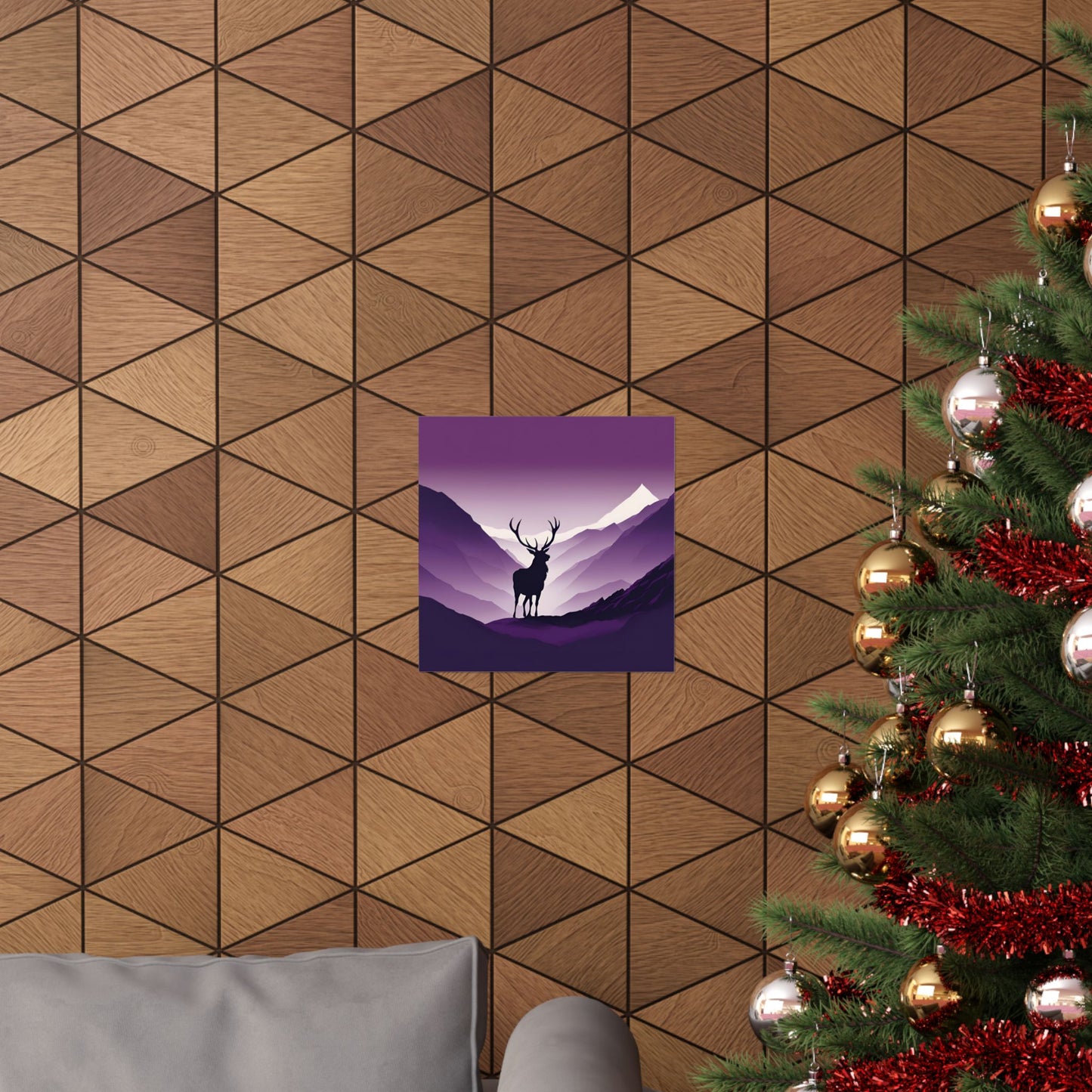 Lone Collection Stag 1 Matte Square Posters