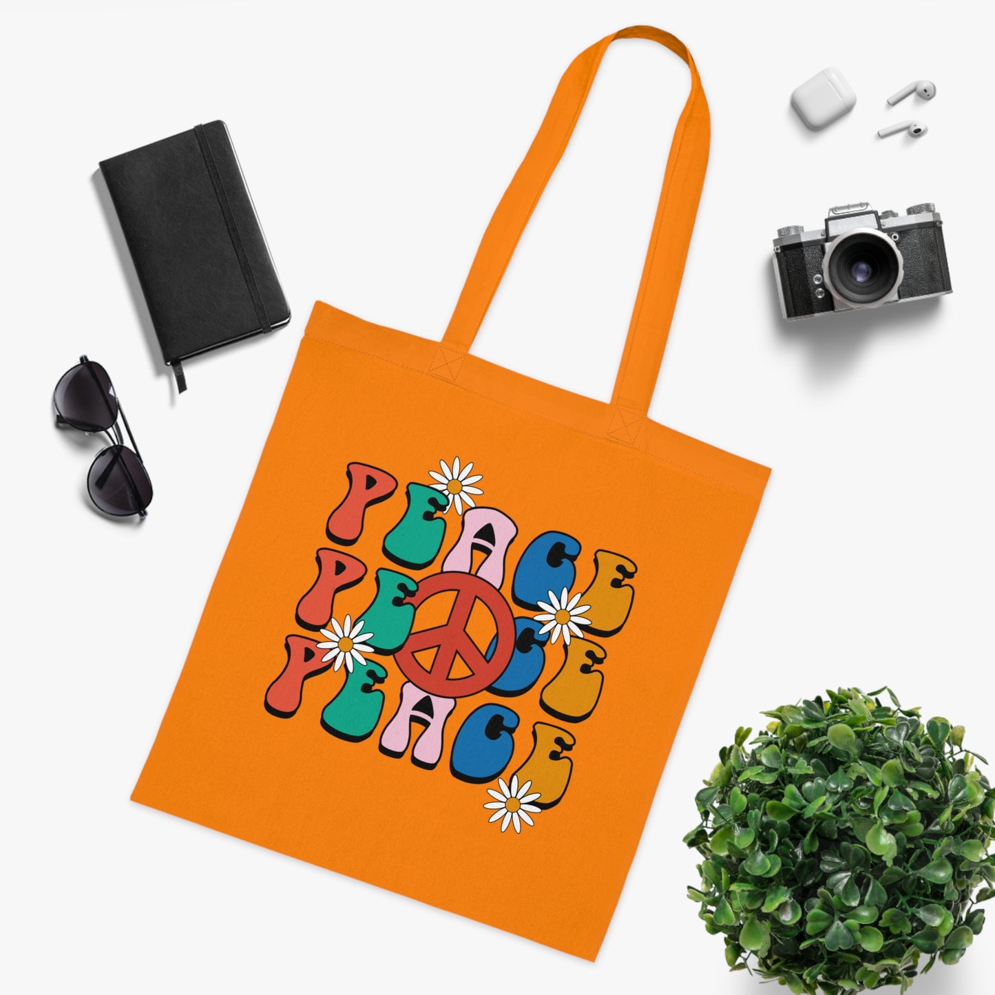 Flower power 05 Cotton Tote