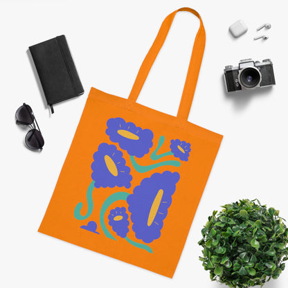 Abstract flowers 04 Cotton Tote