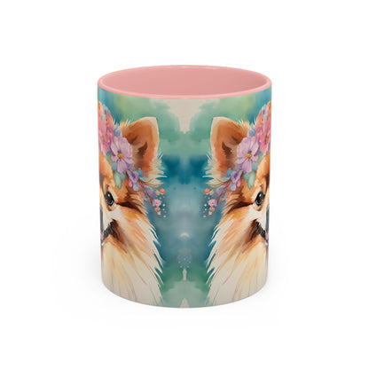 Pomeranian 03 Accent Coffee Mug - Dog Lover Gift