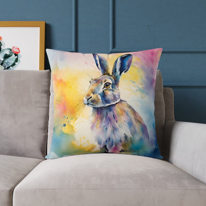 Hare 03 Poly Pillow - Natures Beauty Design