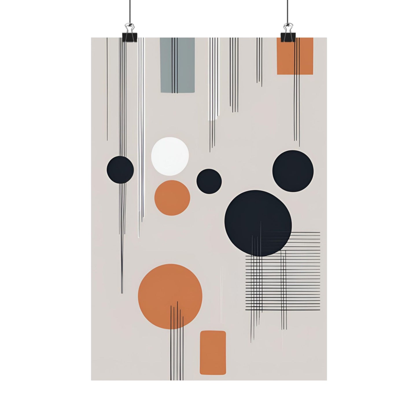 Retro abstract 3 Matte Vertical Posters