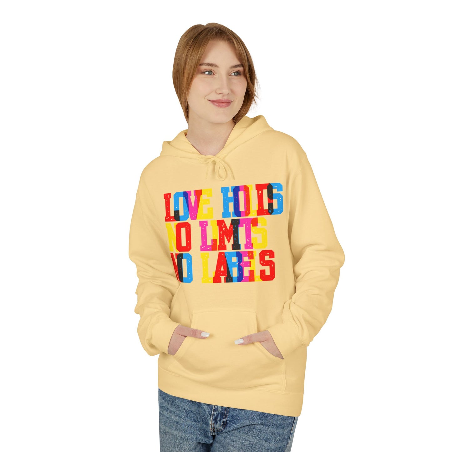 Love Holds No Limits No Labels Unisex Valentines Hoodie