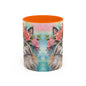 Floral Rag Doll Cat 03 Accent Coffee Mug - 11oz Perfect for Cat Lovers & Gifts
