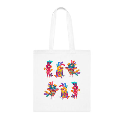Funky birds 11 Cotton Tote