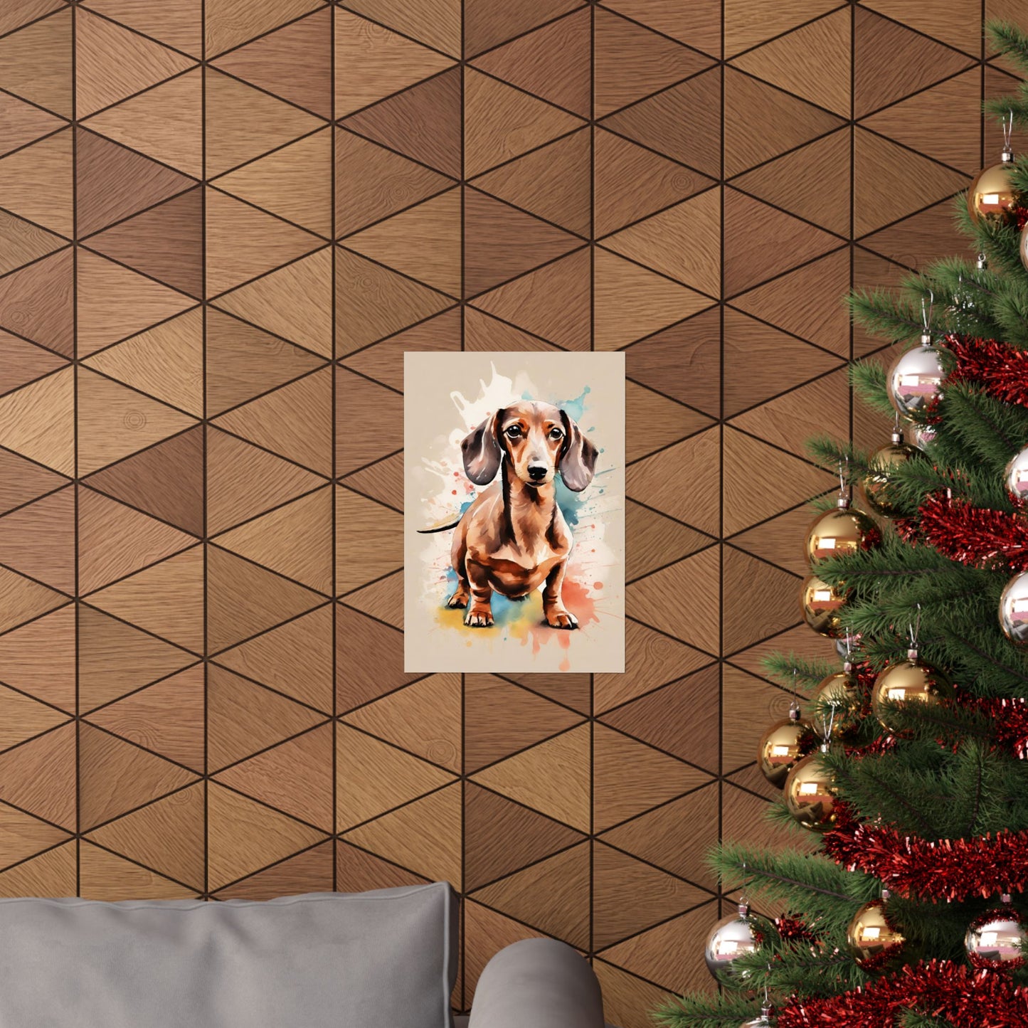 Dogs Dachshund 03 Matte Vertical Poster