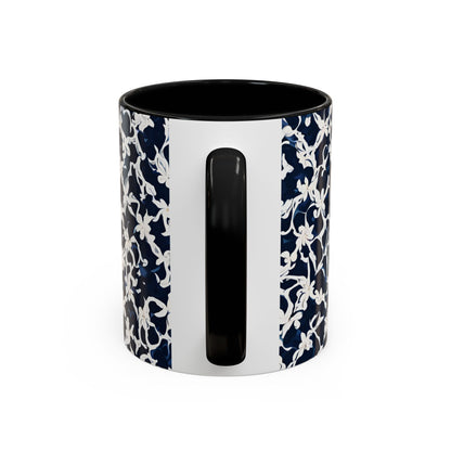 Flower 4 Accent Coffee Mug (11oz)