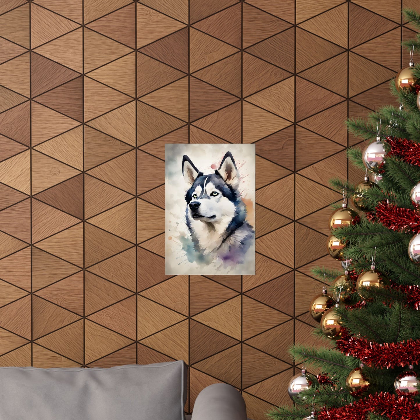 Dogs Husky 03 Matte Vertical Poster