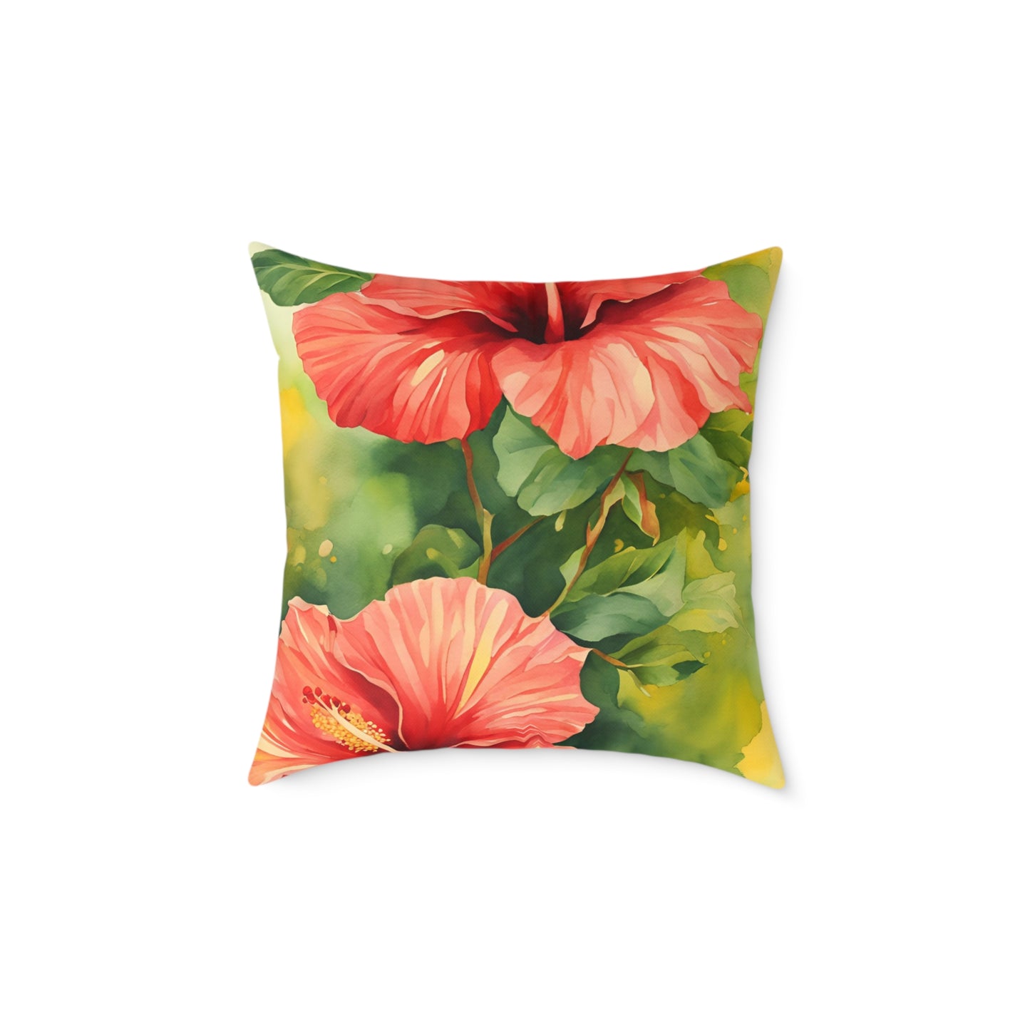 Hibiscus 01 Poly Pillow - Natures Beauty Design