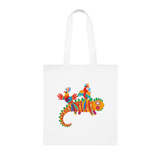 Funky birds 13 Cotton Tote