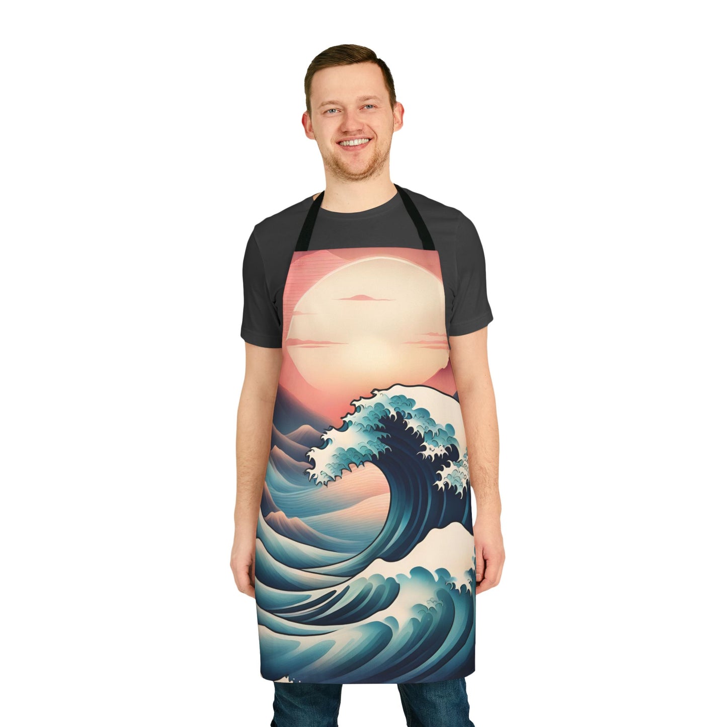 Waves 2 Apron, 5 Color Straps (AOP)