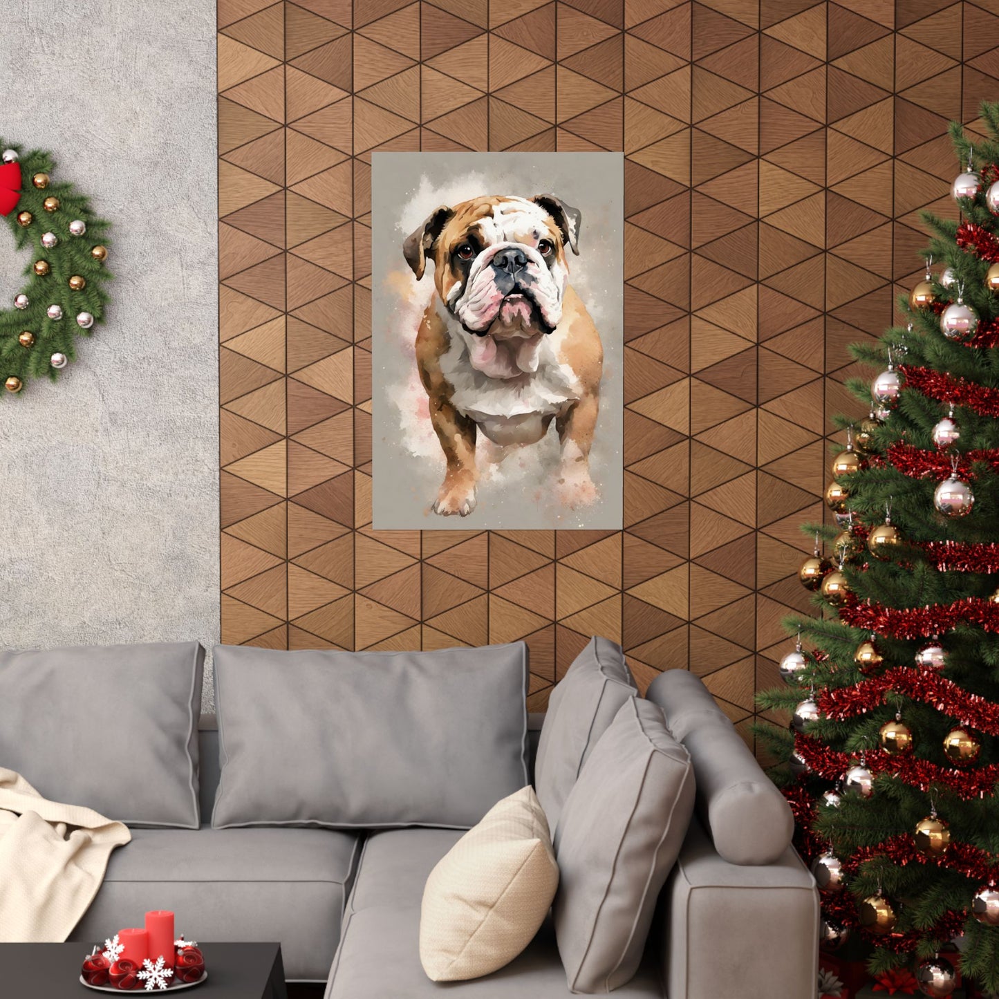 Dogs Bulldog 03 Matte Vertical Poster