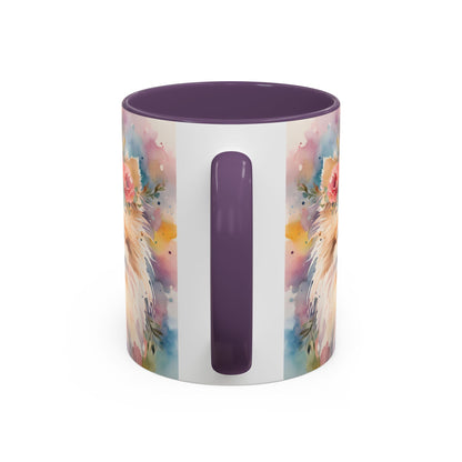 Pomeranian 02 Accent Coffee Mug - Dog Lover Gift