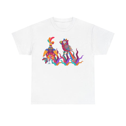 Jazzy birds 01 Unisex Heavy Cotton Tee