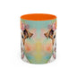 Fox Terrier 01 Accent Coffee Mug - Dog Lover Gift