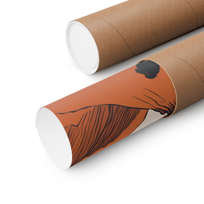 Lone Collection Lion 4 Matte Square Posters