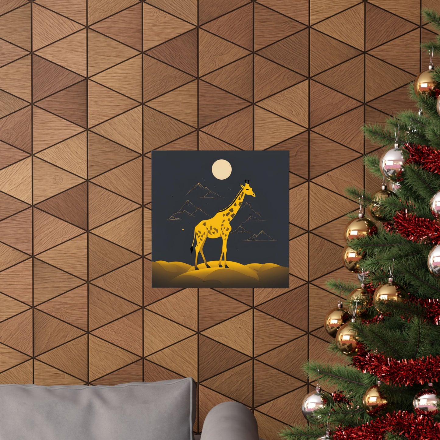 Lone Collection Giraffe 18 Matte Square Posters