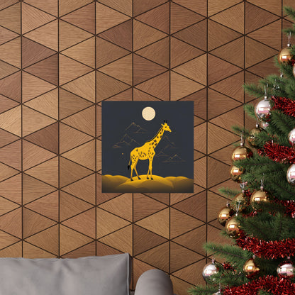Lone Collection Giraffe 18 Matte Square Posters