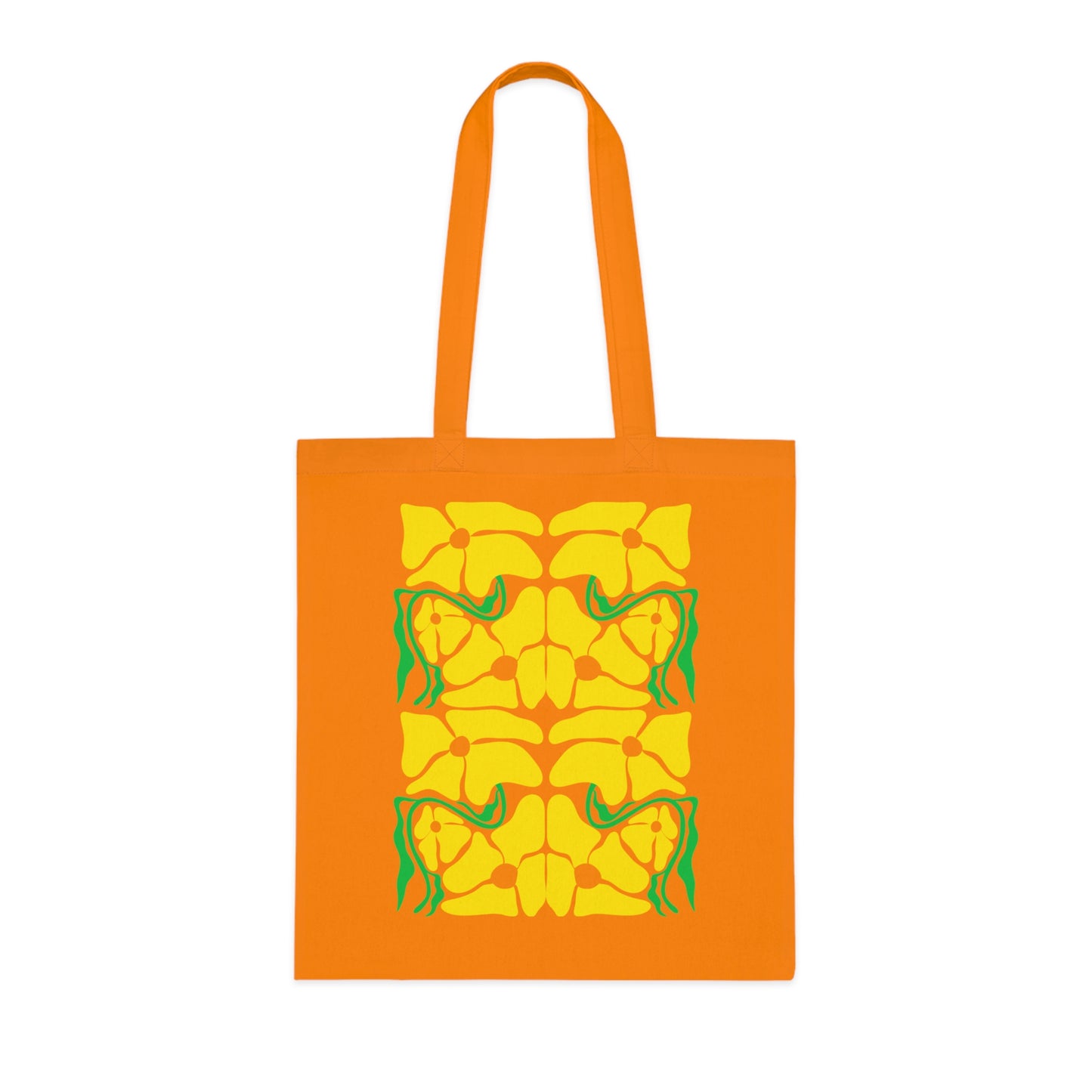 Abstract flowers 12 Cotton Tote