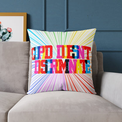Cupid Doesn’t Discriminate Poly Pillow