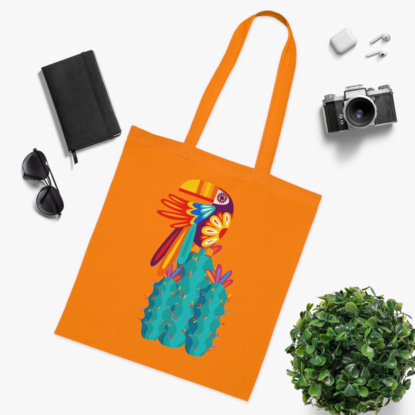 Funky birds 09 Cotton Tote
