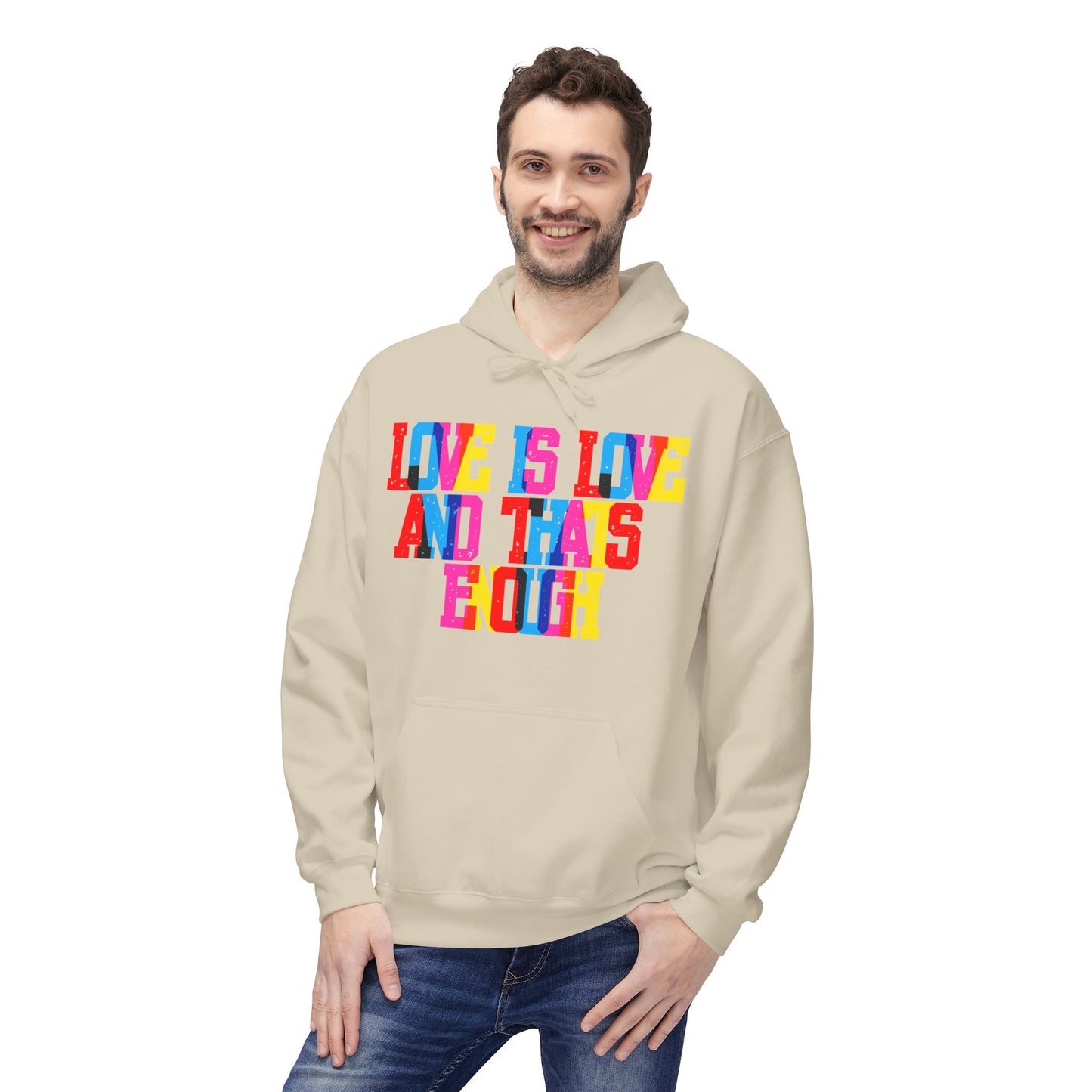 Love Is Love And That’s Enough Unisex Valentines Hoodie