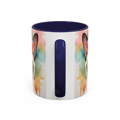 Floral Siamese Cat 02 Accent Coffee Mug - 11oz Perfect for Cat Lovers & Gifts