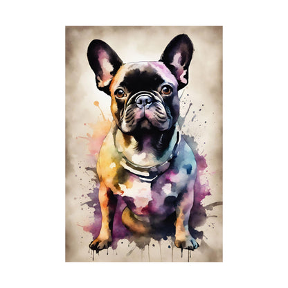 Dogs French Bulldog 01 Matte Vertical Poster