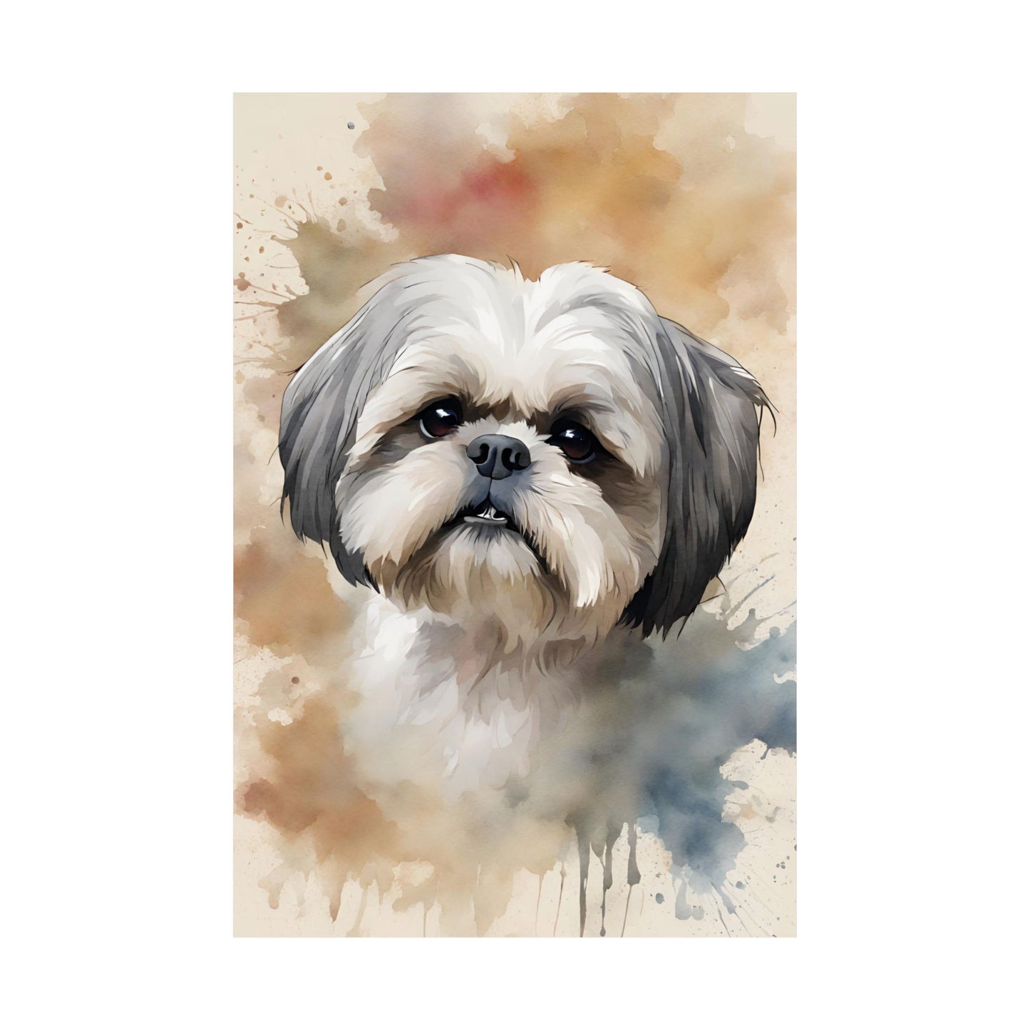 Dogs Shih Tzu 04 Matte Vertical Poster