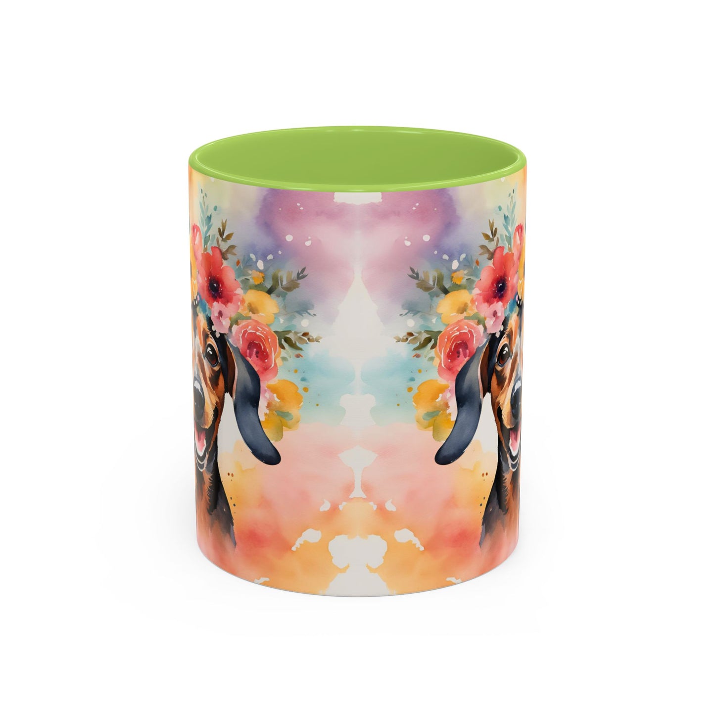 Dachshund 02 Accent Coffee Mug - Dog Lover Gift