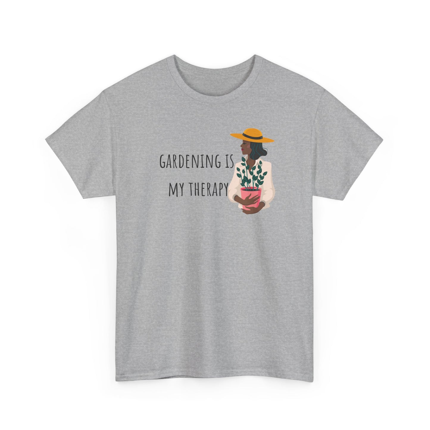 Gardening Is My Therapy Unisex Heavy Cotton Tee