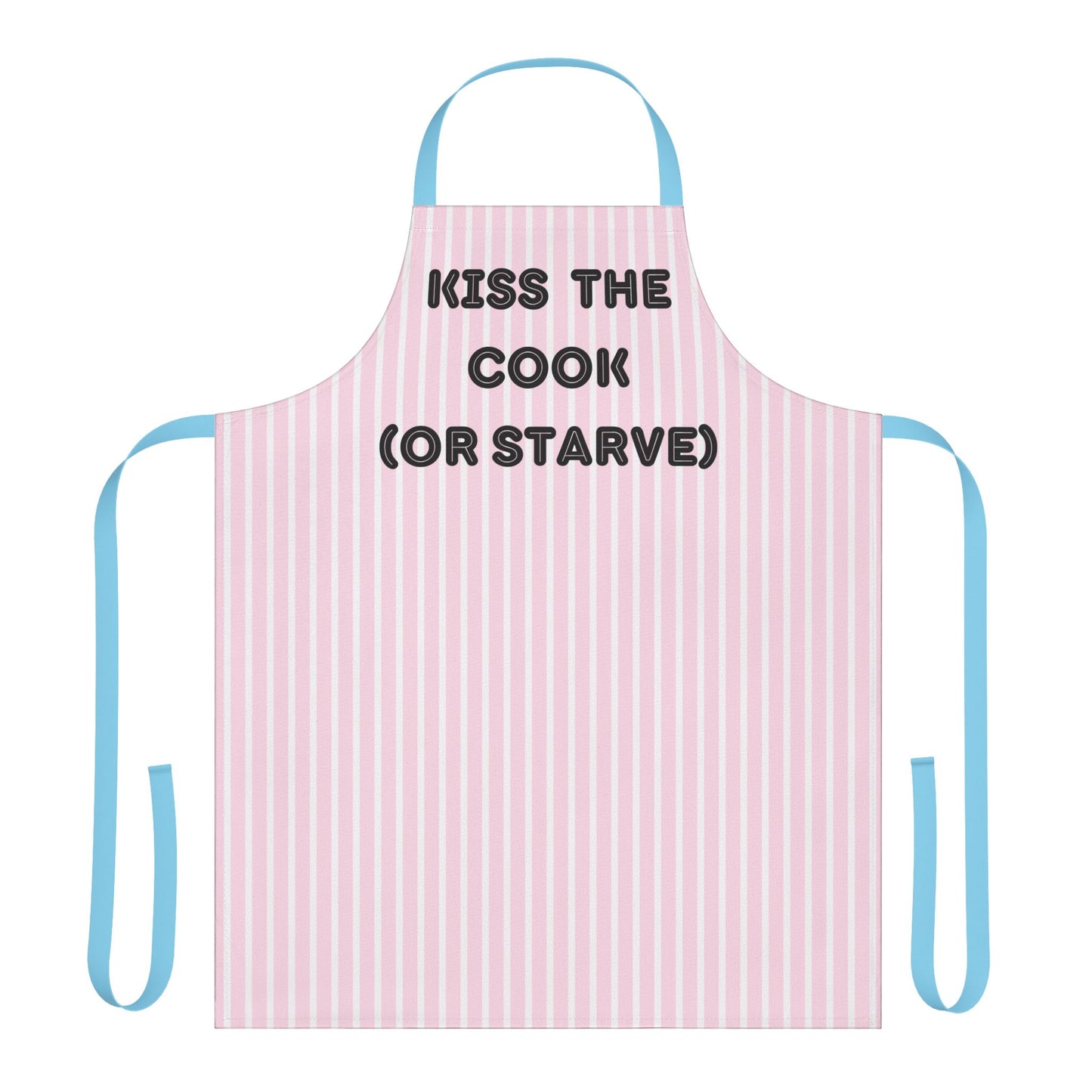 Kiss The Cook (Or Starve) Apron, Cooking Pun