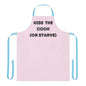 Kiss The Cook (Or Starve) Apron, Cooking Pun