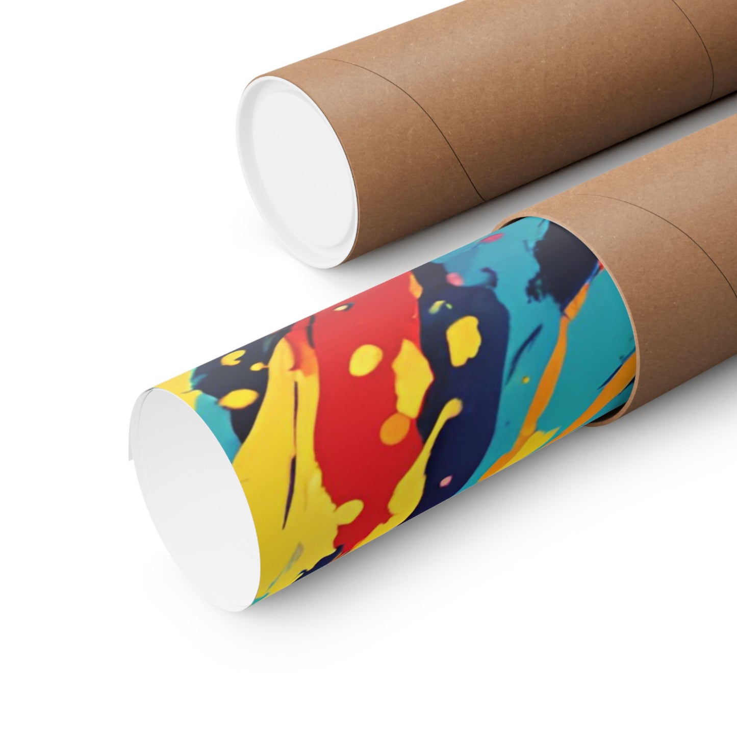 Multicolored Zebra 7 Matte Vertical Poster