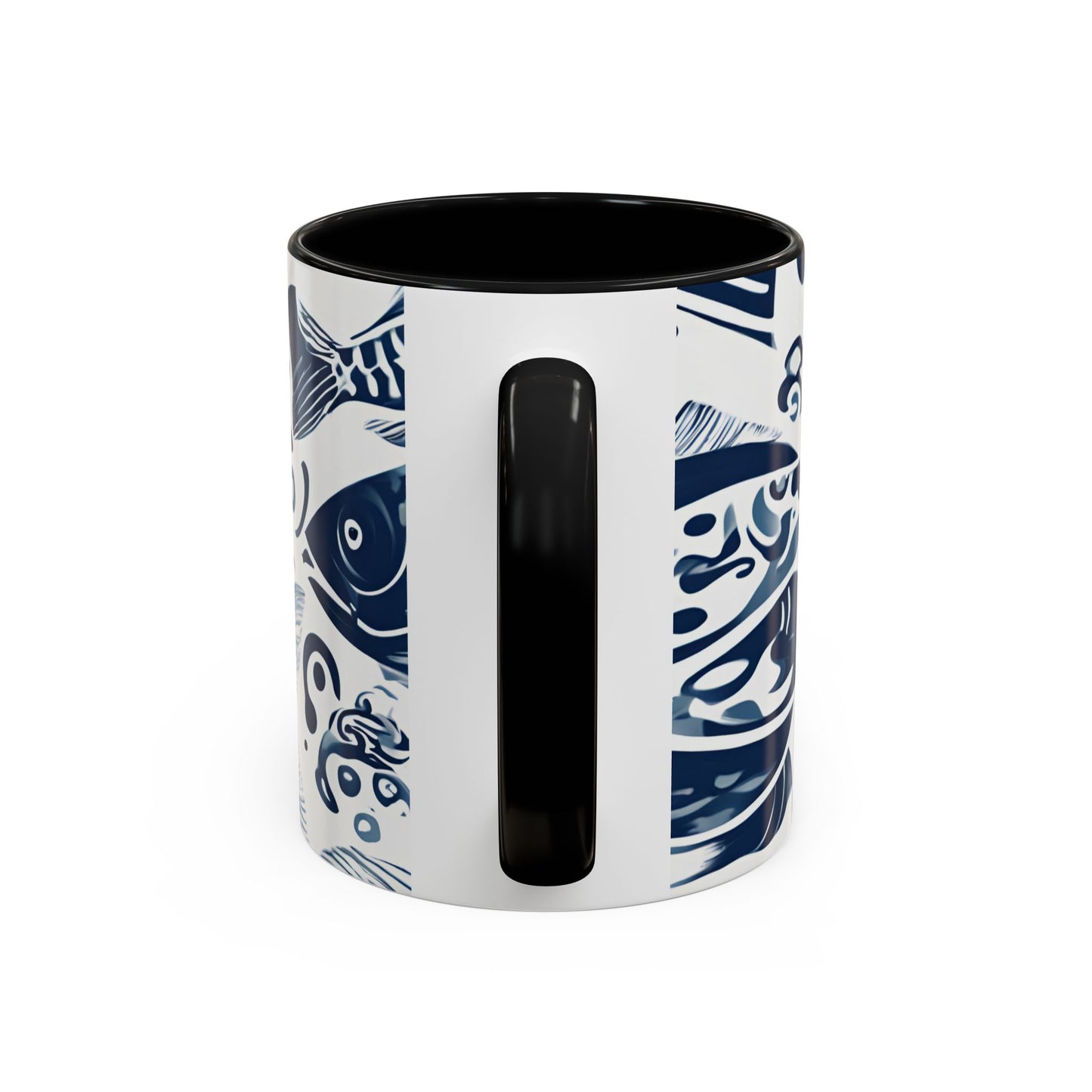 Fish 02 Accent Coffee Mug (11oz)