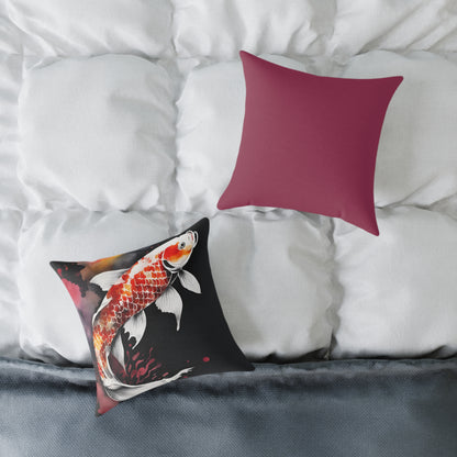 Koi Carp 01 Poly Pillow - Natures Beauty Design