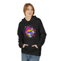 Multicolored Splash Cheetah Lips Unisex Valentines Hoodie