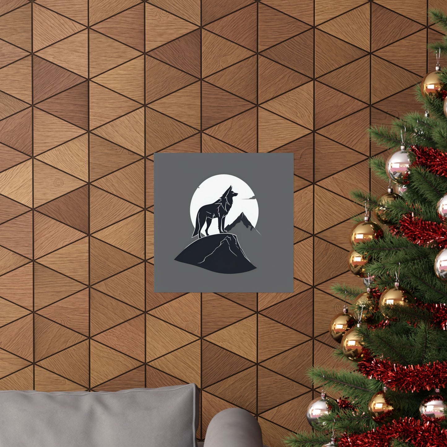 Lone Collection Wolf 2 Matte Square Posters