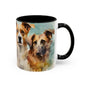 Multicoloured Doggies 5 Accent Mug 11oz