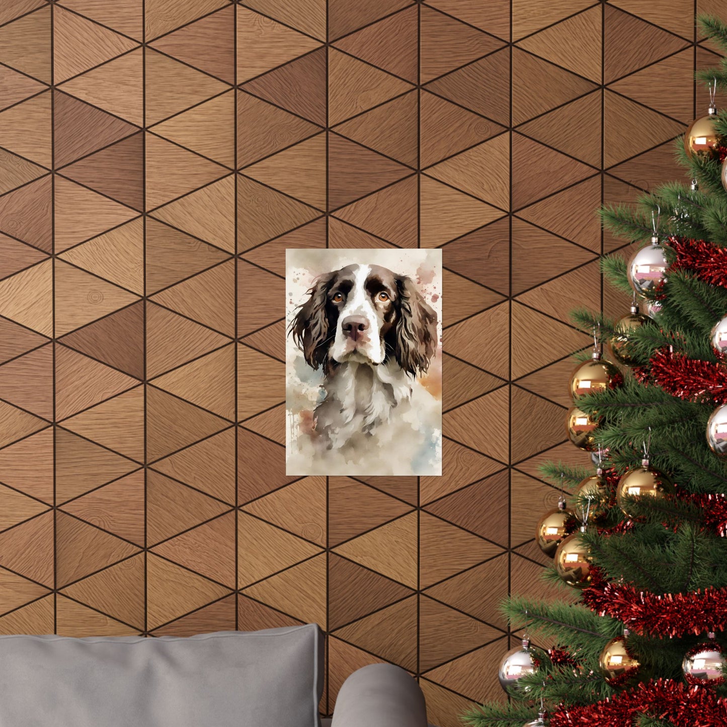 Dogs Springer Spaniel 01 Matte Vertical Poster